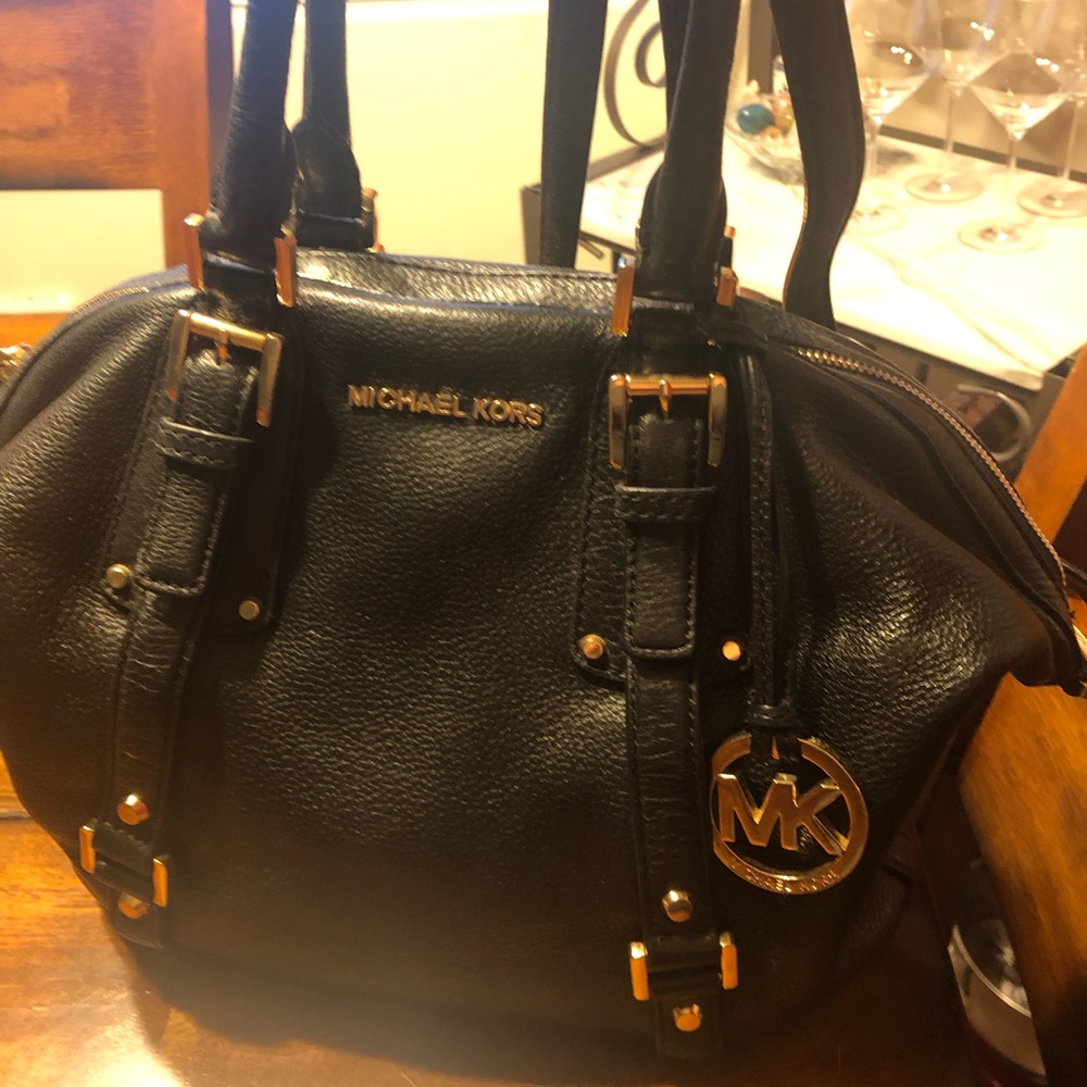 Black leather Michael Kors